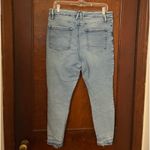 Good American  Good Waist Skinny Cropped Chewed Hem Jeans Photo 2