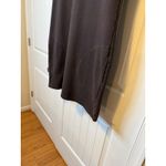 Athleta  Women's Dress Brown Short Sleeve Knit T Shirt Casual Pockets Acid Wash # Photo 3