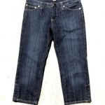 Dolce & Gabbana D&G Capris Navy Jeans with Velvet Back Pocket, Blue Denim Size 27 Photo 2