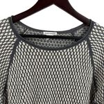 Club Monaco  Grey White Scoop Neck Wool Blend Sweater Size Small Photo 1