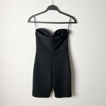 atoir raining diamonds black sweetheart strapless biker romper jumpsuit bodysuit Photo 2