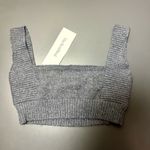 House Of CB Sia Ribbed Sweater Bralette in Grey Melange Photo 2
