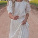 💕SPELL💕 Jolene Lace Cut Out Midi Dress ~ Antique White Medium M NWT Photo 0