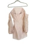 Keepsake the Label Call Me Off Shoulder Mini Dress Light Pink Size Medium Photo 3