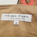 Trina Turk  Flamingo Secret Silk Linen Blend Butterfly Dress Size 2 Photo 7