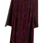 Laundry by Shelli Segal Laundry‎ By Shelli Segal Red Sheath Dress with 3/4 Dolman Sleeves Photo 0