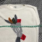 Vasari 40 euro US M vintage sweater oversize cap sleeve southwestern arrow head Gray Size M Photo 4