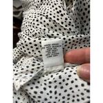 Habitat  Clothes To Live In polka dot Tie Sleeve Button Up Top Size M 33808 Photo 6