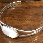 Sterling Silver Vintage BARSE  Mother of Pearl Cuff Bracelet Photo 5