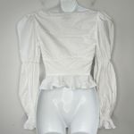 Majorelle Top Womens Size XS Puff Sleeve Milkmaid Regency Cottage Angelcore VSCO Photo 7