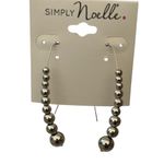 Simply Noelle  Earrings Silver Tone Orb New with Tags Photo 4