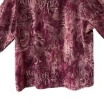 Drapers & Damon's 2 pc NWT Tunic & Shell Burgundy Silver Sparkles SZ XL/2X VTG Red Photo 3