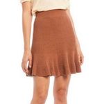 Free People Ribbed Flounced Knit Mini Skirt Photo 1