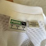 Puma White Short Sleeve Flowy Athletic Top Photo 4