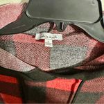 White Birch Red and Black Plaid Buffalo Check Lightweight  Hoodie (962) Photo 2