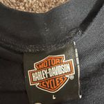 Harley Davidson Black, Red, White, and Orange  Motorcycles Long-sleeve Shirt Photo 5