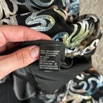 Tahari multicolor appliqué black full length gown sleeveless mesh top sz 2 Photo 4