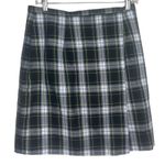 Tracy Evans  Skirt Size 12 Green Black White Plaid Tartan Short Knee High School Photo 0
