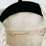 Soft Surroundings 🆕 NWT High Neck Crochet Peasant Button Up Tunic Top PS Small Photo 10