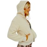 Aerie Offline Oatmeal Cream Sherpa Hoodie Jacket – Size Small Cozy Teddy Photo 15