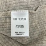 Feel The Piece Oatmeal Sleeveless Turtleneck M/L – Soft Ribbed Tencel Knit Tan Size undefined Photo 11