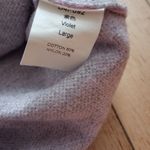 Pastel Purple, White, and Gray Zigzag Sweater Dress Purple Size L Photo 3