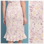 Anthropologie NWT Floral Skye Ruffled Midi Skirt Photo 5