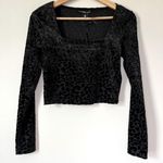 Sincerely Jules Long Sleeve Crop Top Black Photo 0
