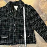 Megan Lee Women’s Black White Plaid Blazer Jacket 14 P Size 14P Photo 5