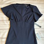 Maggy London Flutter Sleeve Wide Leg Jumpsuit in Twilight Navy Size 4 NWT Photo 4