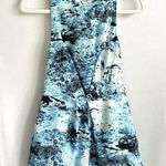 Keepsake Better Off Alone Romper Light Blue Small Sleeveless Open Back Pleated Photo 0