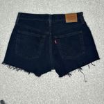 Levi's Premium 501 High Rise Cut off Jean Shorts Size 28 Photo 1