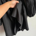 Exlura  Women’s Square Neck Dress Long Puff Sleeve A-Line Casual Short Mini Dress Photo 10