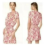 NWT REVOLVE X Bobi BLACK Los Angeles surplice wrap Floral Size Small NWT White Photo 1