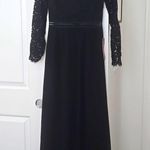 NWT Truth & Fable black lace gown long sleeve xs Photo 2