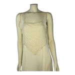 Vintage 1960's handmade cream lace slip size medium Photo 14