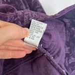 Talbots Dark Purple Jacquard Burnout Velvet Dressy 100% Cotton Jacket Size 12 Photo 7