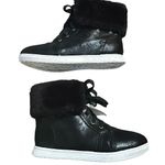 Airwalk Faux Fur Trim Lace Up Sneakers Photo 3