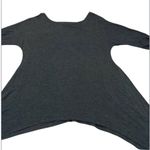 Spense size small short sleeve shark bite hem open back grey tunic GUC Gray Photo 1