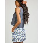 Patriotic Ikat Geometric Mata Traders Serena Short Blue Photo 7