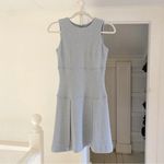 Ann Taylor  Vintage Y2K Wool Drop Waist Mini Dress Size 0P Light Blue Retail $139 Photo 4