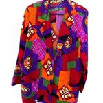 Art to wear Richard Kristal oversized size Med jacket. Orange Photo 0