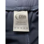 Zyia  Active Ankle Zip Jogger Pants Pull On Drawstring Navy Athleisure Women's S Photo 4