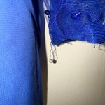 Long sleeve blue and rhinestones Size 12 Photo 5