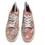 Vans Authentic Low Top Lace-up Pink/Multicolor Floral Sneakers Women's Size 8 Photo 2