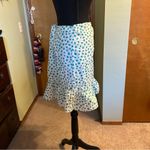 Rebecca Taylor emerald daisy wrap around cotton mini skirt with ruffles size 14 Photo 1