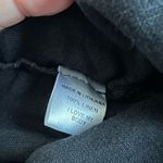 Flax  Black Crop Wide Leg Pants 100% Linen Pockets Lagenlook Boho Granola Photo 4