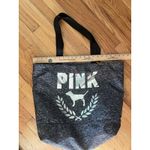 Victoria's Secret NEW Stormy Gray Victoria’s Secret PINK Black Friday Tote 2021 Photo 5