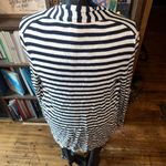 Banana Republic  black & white striped nautical lightweight cardigan Photo 1