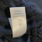 Rails  Beaux Ruffle Waist Silk Blouse In Navy Crescent Moon Photo 12